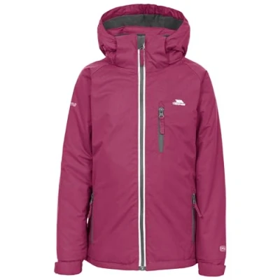 Image of Trespass Kids Waterproof Jacket Reflective Raincoat with Hood Cornell II