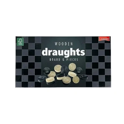 Image of Lagoon Draughts Wooden Board Game