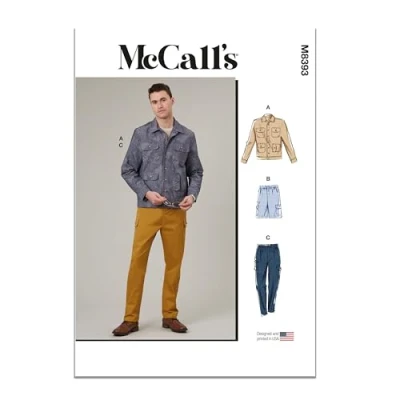 Image of MCCALLS M8393BB Men&#039;s Jacket, Shorts and Pants BB (44 46 48 50 52)