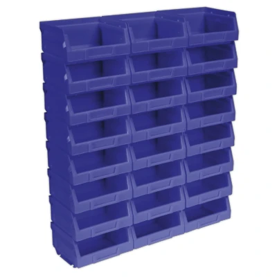 Image of Sealey Plastic Storage Bin 105 x 85 55mm Blue Pack of 24