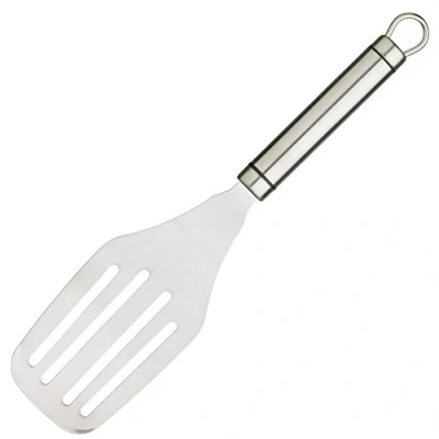 Image of KitchenCraft KCPROHT Professional Griddle Scraper / Grill Spatula, Stainless Steel, 28 cm, Silver