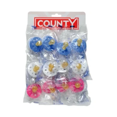 Image of County Sales Baby Soothers Dummies Pacifiers Pack of 12 Cheap Bulk Deal Fast DEL