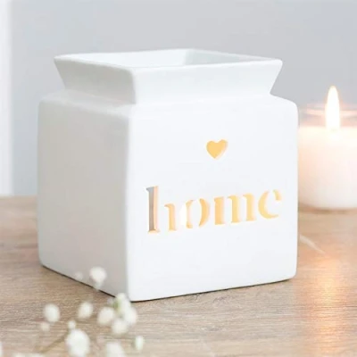 Image of Wax Melt, Melt Burners, Home Oil Burner, Essential Diffuser, Aromatherapy Warmer, Bedroom Décor, Décor Accessories (White)