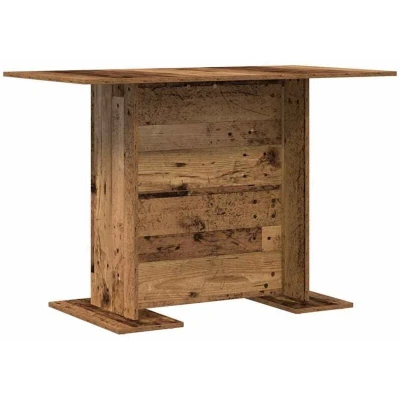 Image of vidaXL Dining Table Old Wood 110x60x75 cm Engineered