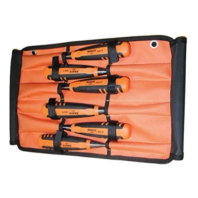 Image of 424 P Bevel Edge Chisel Set in Roll, 6 Piece