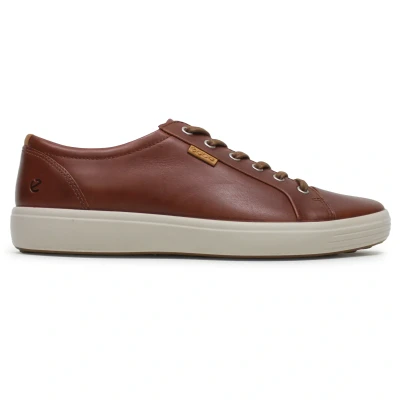 Image of ECCO SOFT 7 LACE UP Trainers, Men&#039;s, Size: 12, Cognac Leather