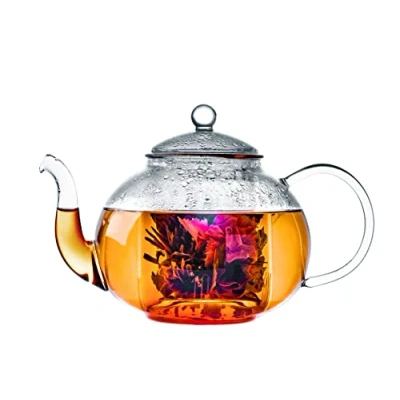 Image of Bredemeijer Verona Single Walled Glass Teapot, 14.9 x 23 15.6 cm