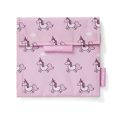Image of Roll&#039;eat ® Reusable Snack Bag Kids Snacks Container Eco Friendly Food for Storage Unicorn Holder Snack&#039;n&#039;Go Duo Animals