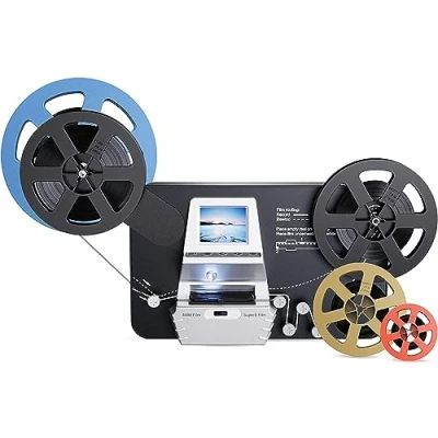 Image of Kedok 8mm &amp; Super 8 Reels to Digital MovieMaker Pro Film Digitizer,Film Scanner,Converts Frame by MP4 Files, with 2.4&#039;&#039; Screen, Viewing Saving on SD Card(Included) for 3&#039;&#039;5&#039;&#039;7&#039;&#039;9&#039;&#039;