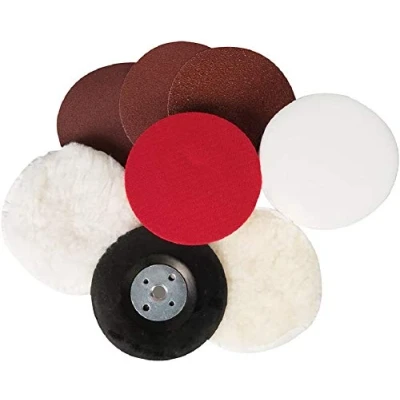 Image of Silverline Sanding &amp; Polishing Kit 8pce 115mm