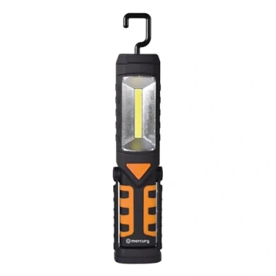 Image of Lyyt 3 in 1 Rechargeable LED Worklight: 3W COB LED, Secondary Torch, and Emergency Red Features Swivel Hook, Magnet, USB Powerbank Function