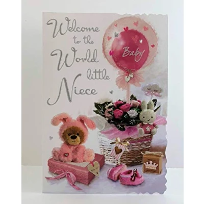 Image of Welcome to The World Niece Card