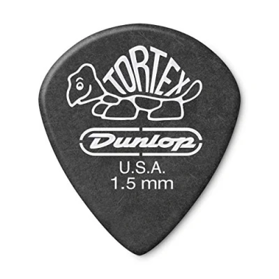 Image of Dunlop 482R1.5 Tortex® Pitch Black Jazz III, 1.5mm, 72/Bag