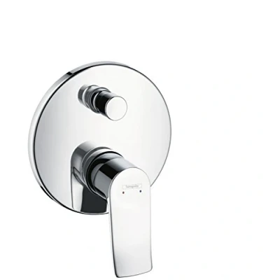 Image of Hansgrohe 31487000 Metris Manual Round Bath Mixer, Chrome, Silver