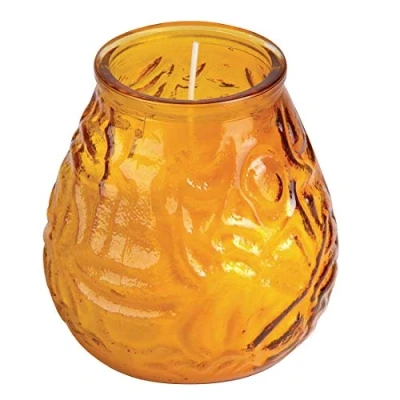 Image of Bolsius 103822580319 Low Boy Bar Light Amber, 75 hours (Pack of 12)