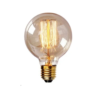 Image of Hntoolight Vintage Edison Bulb E27 220V Retro Lamp 40WAmpoule Light Incandescent Filament Filment G80 Warm White(2700 3000K)
