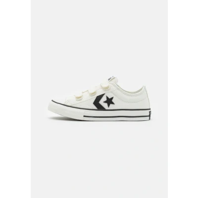Image of Converse STAR Player 76 EASY ON Unisex Trainers for kids, Size: 13.5K, Vintage white/black/egret Leather and textile
