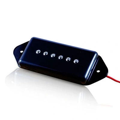 Image of VANSON AlNiCo V P90 Dog Ear Single Coil Pickups, Neck, Black DE90 (Neck)