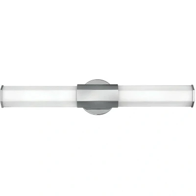 Image of Hinkley Facet Integrated LED Bathroom Wall Lamp Polished Chrome, 3000K, IP44