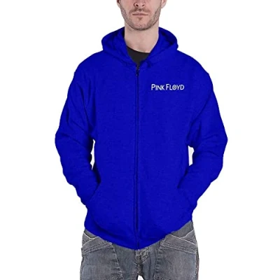 Image of Rock Off officially licensed products Pink Floyd &#039;Metal Heads Close Up&#039; (Blue) Zip Up Hoodie (large)