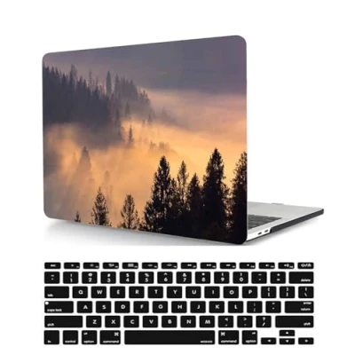 Image of Hard Cover Compatible with New MacBook Air 13 inch Retina Display &amp; Touch ID 2020 2019 2018 Release Model A1932 A2179 A2337 M1, Laptop Shell Case Keyboard Cover, Tree