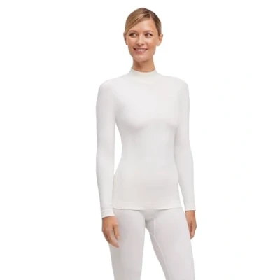 Image of FALKE Women&#039;s Warm Turtleneck Longsleeved Sports Functional Shirt Thermal Underwear for Mild to Cold Weather Breathable Quick Drying Sustainable Yarn 1 Piece