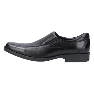 Image of Hush Puppies Men&#039;s Brody School Uniform Shoe, Black, 9 UK Medium