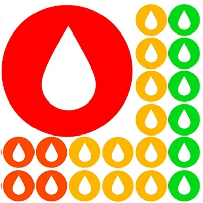 Image of SS02910 900 Colourful Mini Rainbow Droplets Dots 10mm Spot Reward Stickers for Teachers and Planner Charts