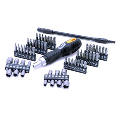 Image of Rolson 28428 58 pc Ratchet Handle Screwdriver &amp; Bit