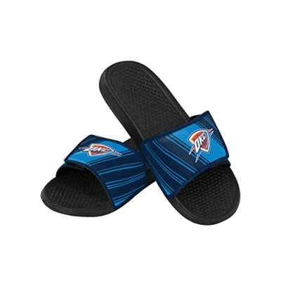 Image of FOCO mens Nba Team Logo Shower Sport Legacy Slide Flip Flop Sandals