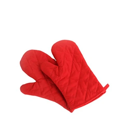 Image of 1 Pair Oven Baking Gloves, Red