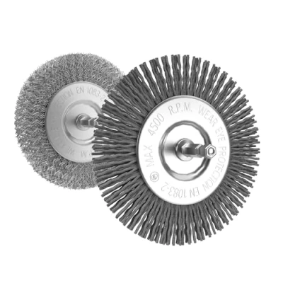 Image of Parkside Metal Brush and Nylon for Grout Brush, Replacement Set Removing Braids Moss from Grouts, Universal Joint PUB 500 A1 B1