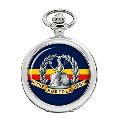 Image of Giftshop UK Royal Norfolk Regiment, British Army Full Hunter Pocket Watch