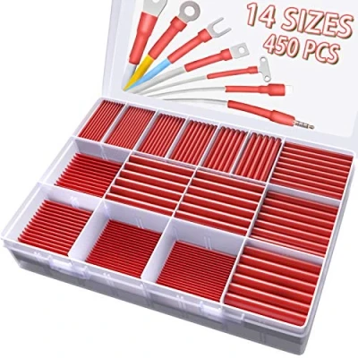 Image of Pointool 2:1 Heat Shrink Tubing Kit (Multiple Sizes, Red Kit)
