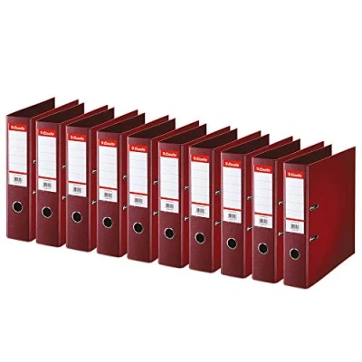 Image of Esselte Standard, 1x Lever Arch Finder, Burgundy, 75 mm Spine, A4, PP, 320280