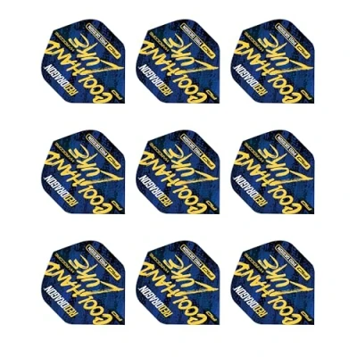 Image of RED DRAGON Hardcore Luke Humphries Signature Blue Standard Dart Flights 3 Sets Per Pack (9 in total)