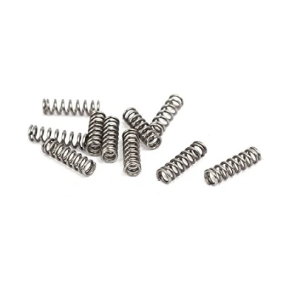 Image of sourcingmap Compression Spring,304 Stainless Steel,3mm OD,0.5mm Wire Size,10mm Free Length,Silver Tone,10Pcs