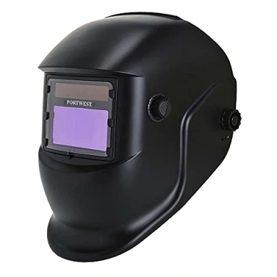 Image of Portwest BizWeld Plus Welding Helmet, Size: One Size, Colour: Black, PW65BKR