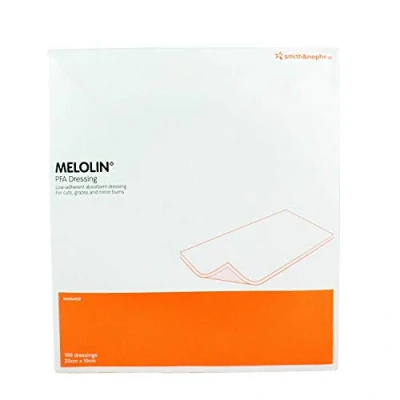 Image of St John Ambulance Supplies Melolin Cushioned Dressing Pad 10 x 20cm Pack of 100