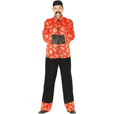 Image of FIESTAS GUIRCA Chinese Mens Fancy Dress Costume Japanese Men Size S 36 38