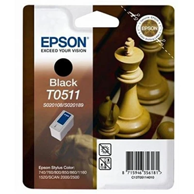 Image of Epson Black Ink Cartridges S020189 S020108 T051T051140 Stylus Color