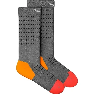Image of Salewa Pedroc Merino Crew Socks Women, Light Grey Melange/6080, 42 44, FEMALE