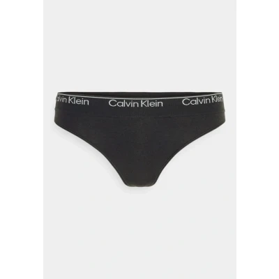 Image of Calvin Klein Women&#039;s Thong 000qf7095e Thongs, Black (Black), S