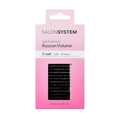 Image of Salon System Lash Extensions Russian Volume C Curl 0.05 8 14mm