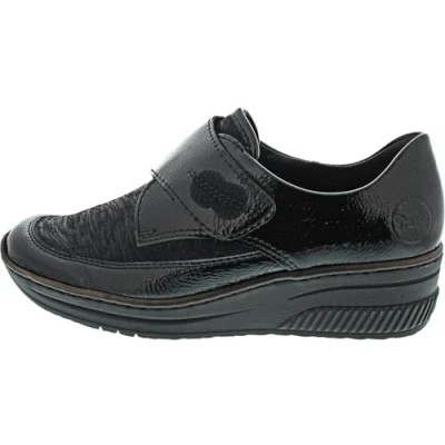 Image of Rieker LIVOURNA women&#039;s Shoes (Trainers) in Black