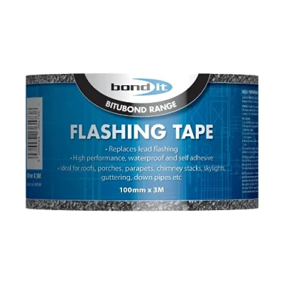 Image of Bond It BDF003_SML Flashing Tape, Black, 100mm x 10m