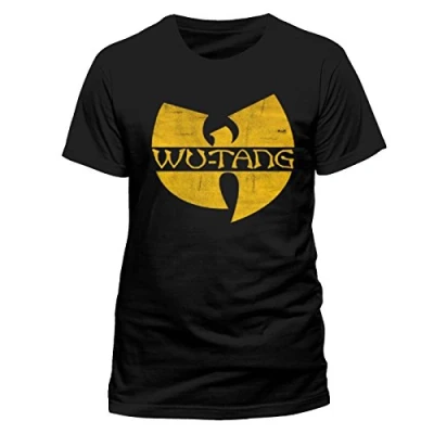 Image of WU TANG CLAN Men&#039;s Logo T Shirt, Black, Medium