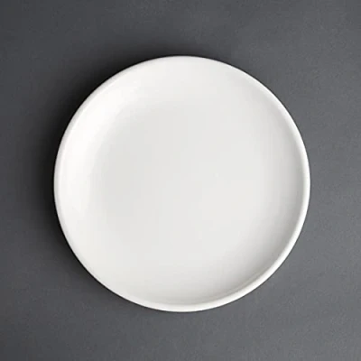 Image of Olympia Cafe Coupe Service Plate White 200mm Stoneware Restaurant Dinner 12pc