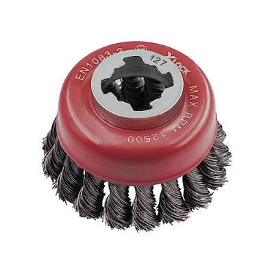 Image of Faithfull X LOCK Wire Cup Brush Twist Knot 75mm
