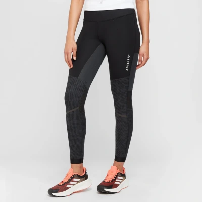 Image of Adidas Terrex Leggings, Women&#039;s, Size: 34, Carbon